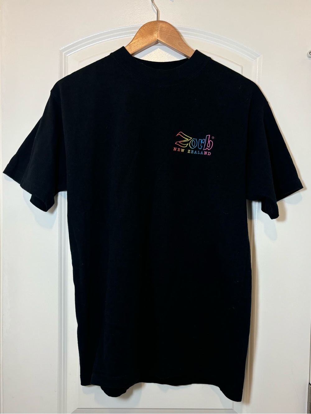 New Zealand activewear Black Short Sleeve Logo T-Shirt